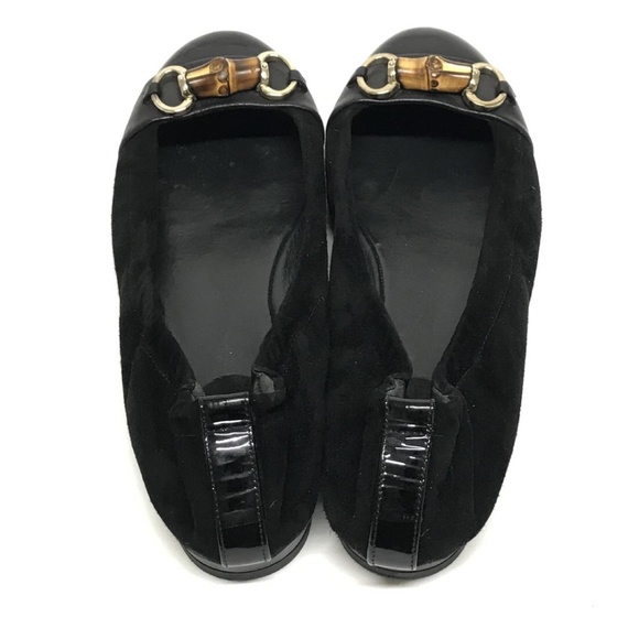 ❌❌SOLD❌❌ GUCCI Bamboo Horsebit Ballet Flats 37 6.5 - Picture 7 of 8